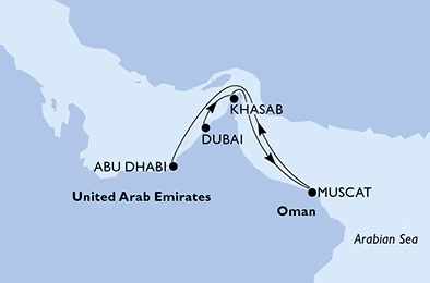DUBAI, ABU DHABI & QATAR – MSC Opera