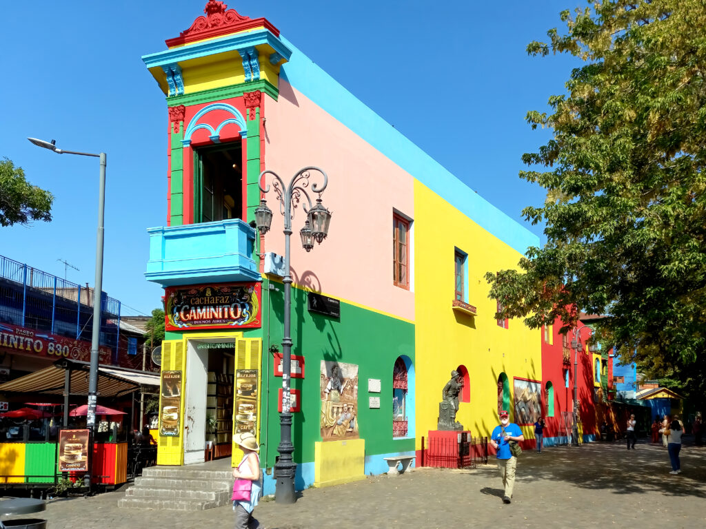 Colorful Caminito street in La Boca neighborhood in Buenos Aires, Argentina