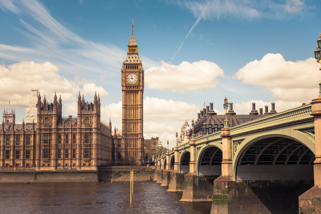 Big Ben tower on Westmister